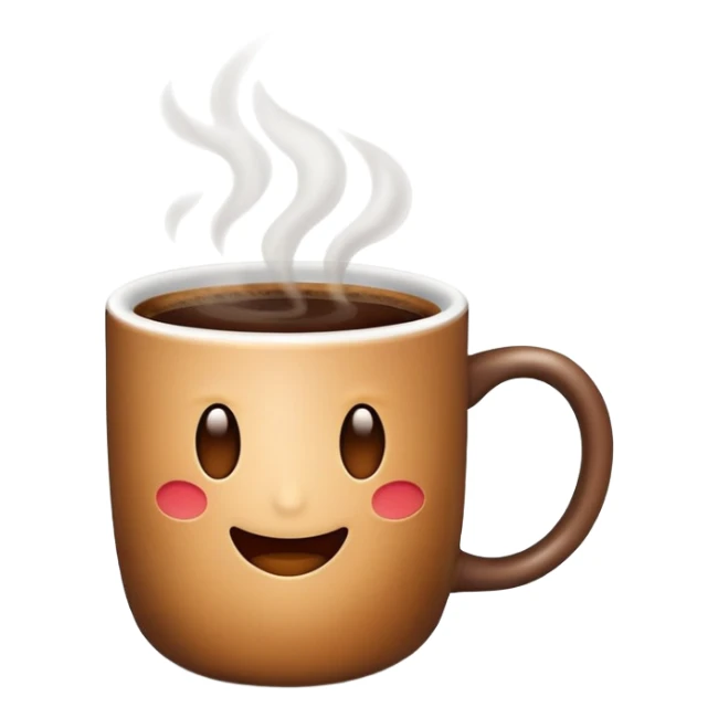 Emoji coffee  sticker
