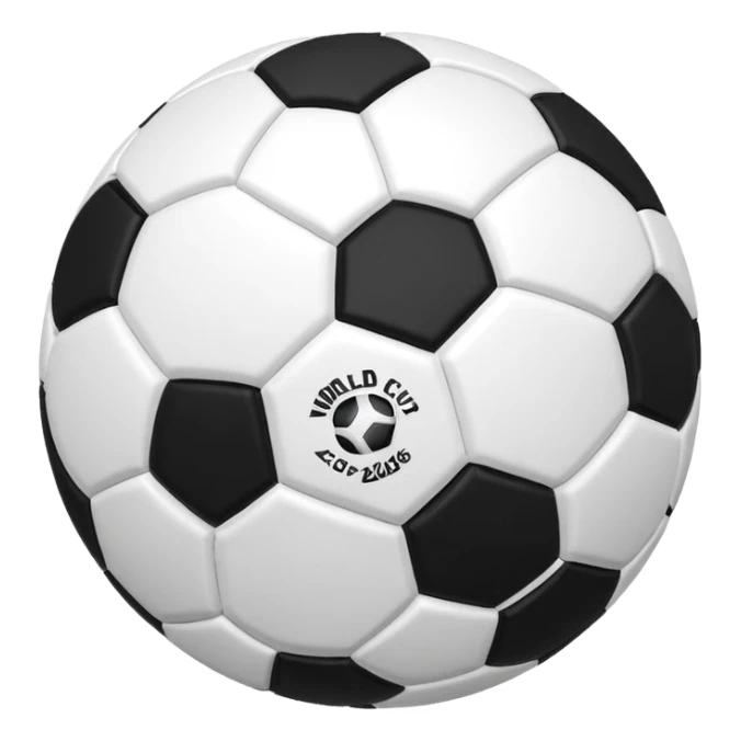 2026 world cup 3d football png sticker