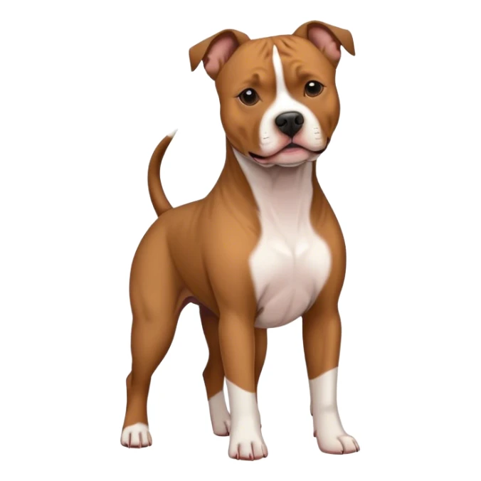 American Staffordshire Terrier Standing  sticker