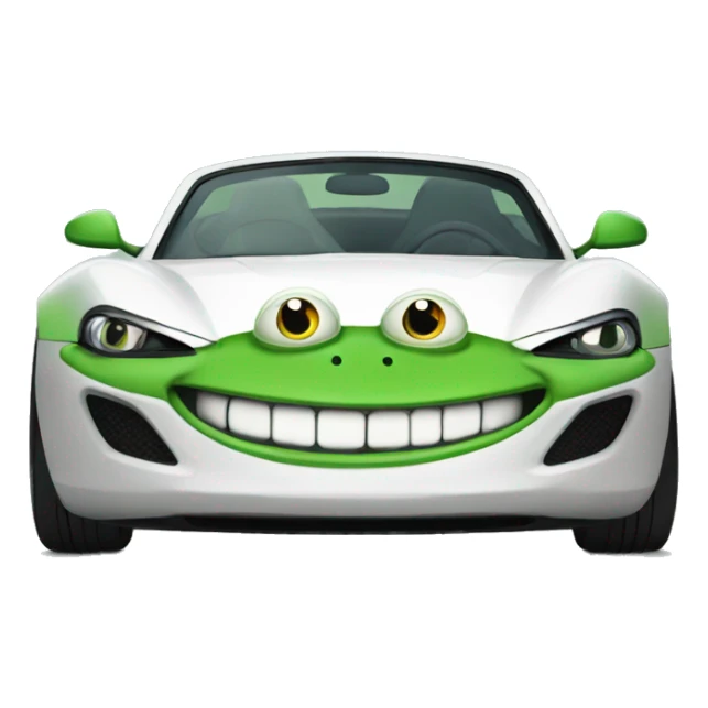 pepe the frog in a sports car sticker