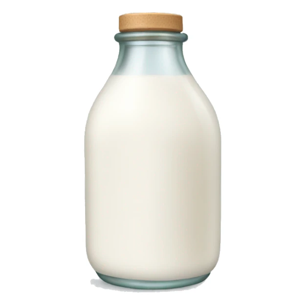 a little milk in a bottle sticker