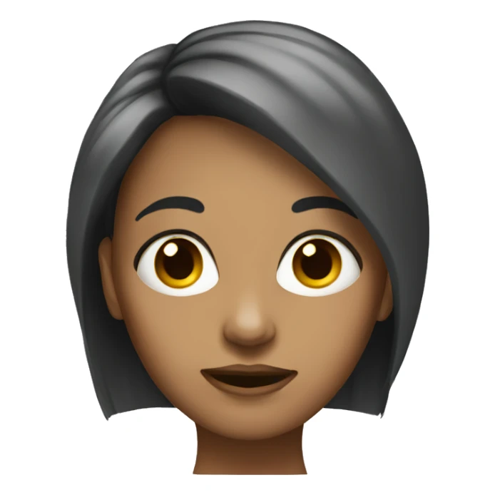 Female with bad facelift blind hair  sticker