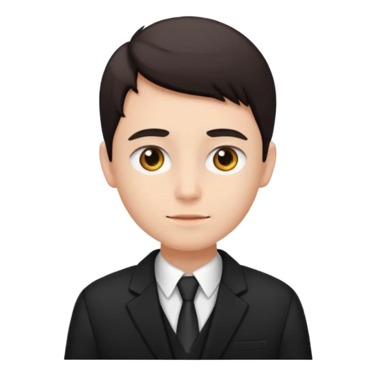 school blazer black no shirt sticker