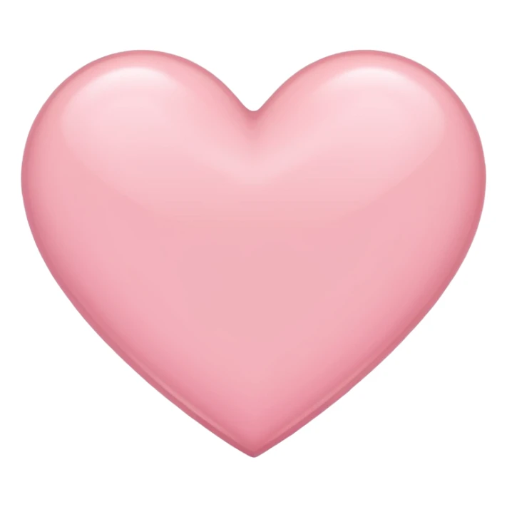 Light pink heart sticker