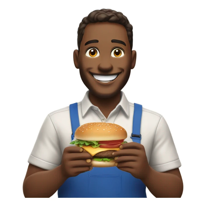 Man who loves culvers burgers  sticker