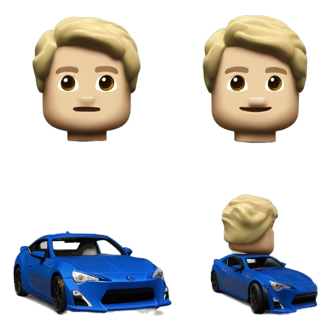  Real look Blueberry Lego Scion FR-S  sticker