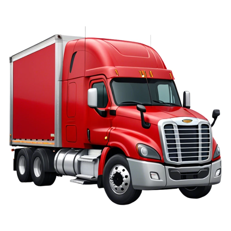 Cattle Truck - Freightliner Cascadia (Model Year: 2021) (Iconic colour: Red) sticker