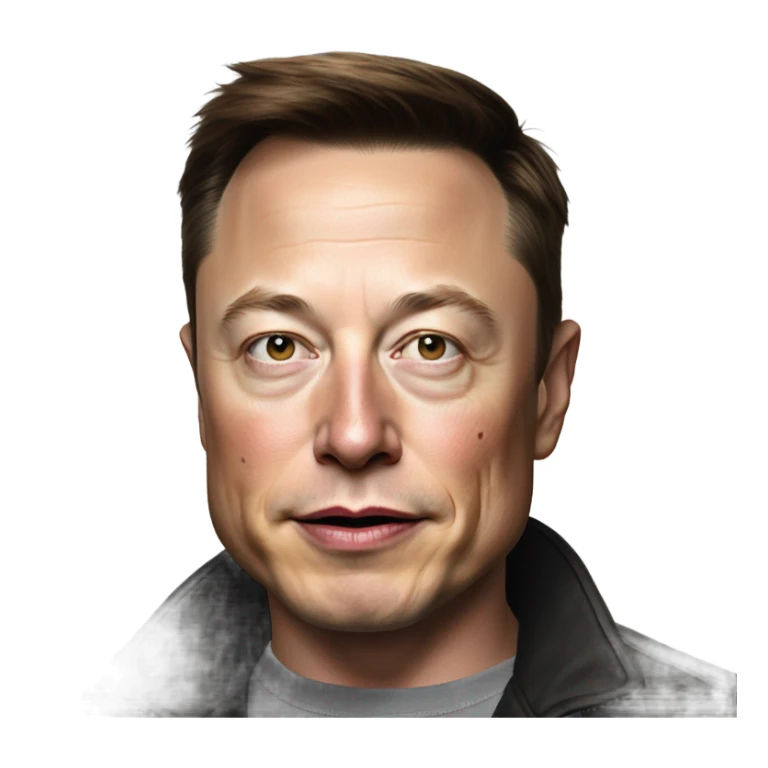 photorealistic elon musk sticker