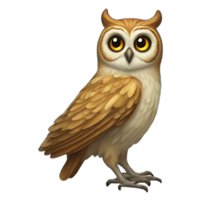 Hibou fait de la magie sticker