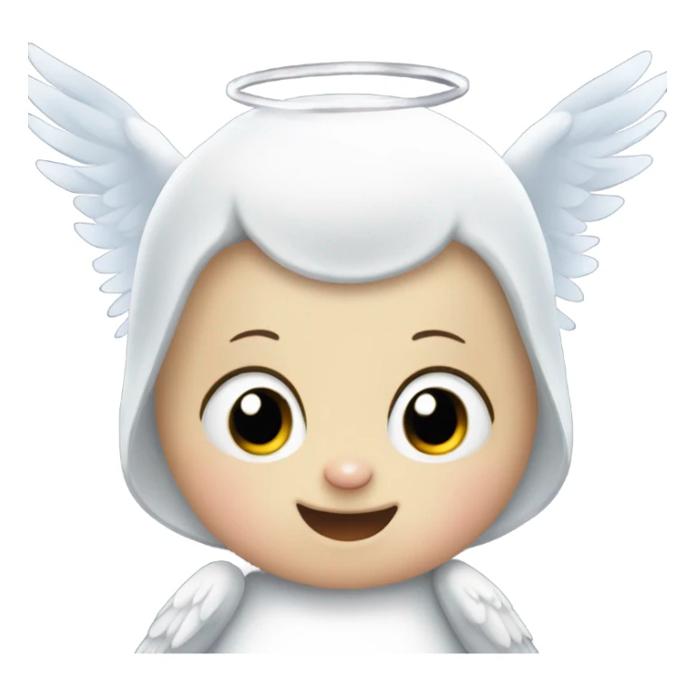 Baby penguin that is an angel sticker