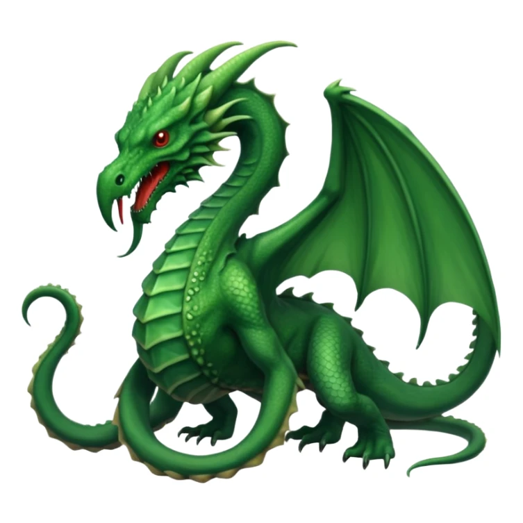 Big long slim thin majestic Cthulhu dragon (full body) sticker