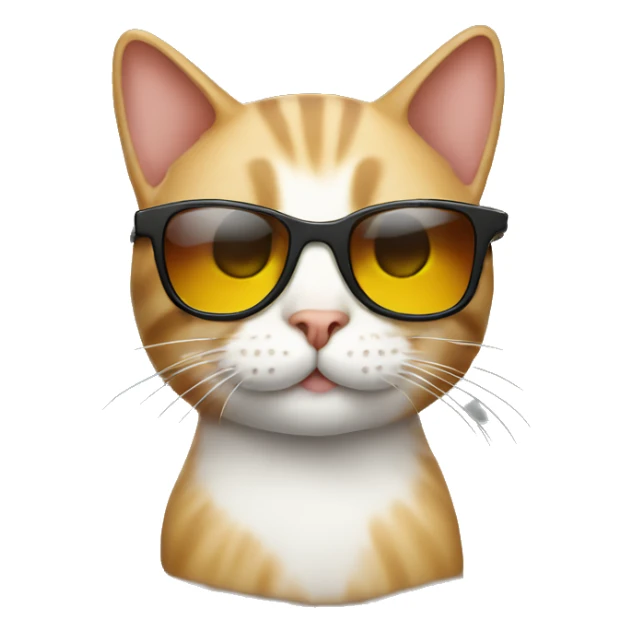 cat with sunglasses sticker