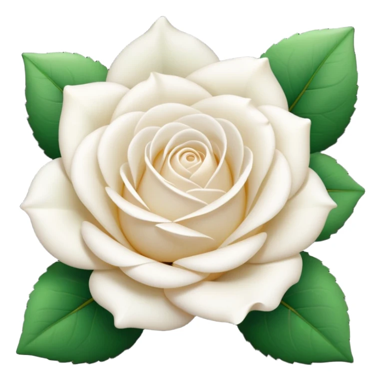 white rose, no green leaves sticker