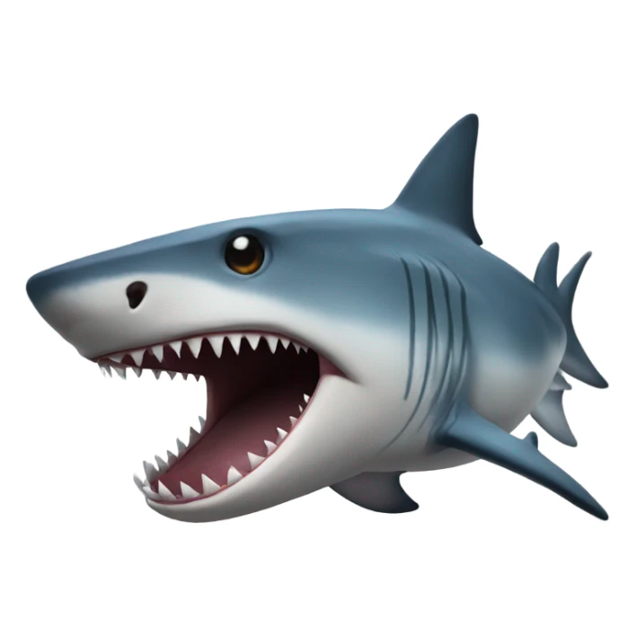 A tiger shark furry sticker