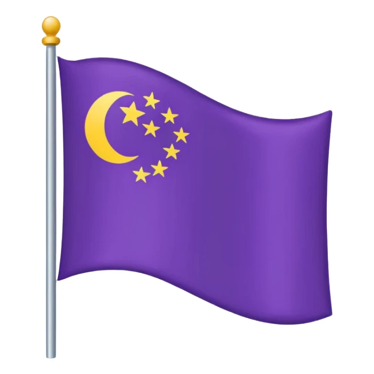 flag plain purple sticker