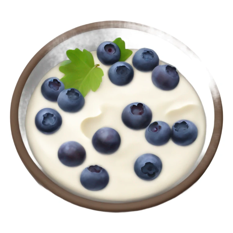 yoghurt bowl with grapes and blueberries sticker