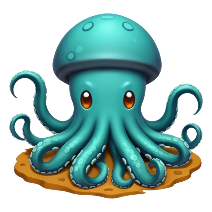 Tentacles getting out of a hole sticker