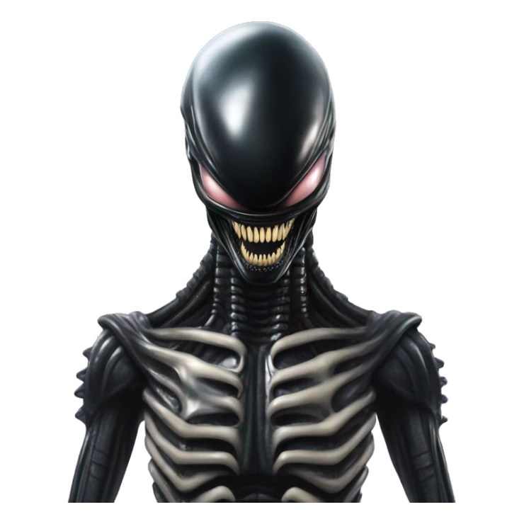  xenomorph in love flirty, with many hearts sticker