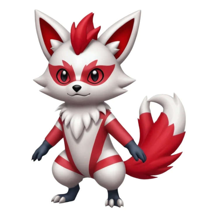 Zorua-Zangoose-Fakémon-hybrid-creature (full body)  sticker