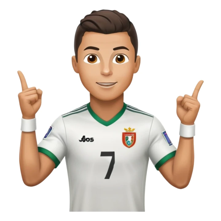 Cristiano Ronaldo soccer player celebrating a goal sticker