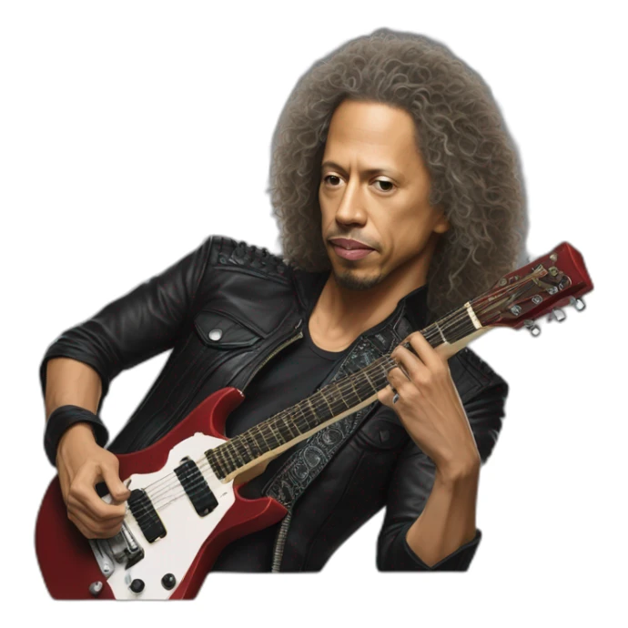Kirk Hammett hyper realistic metallica sticker