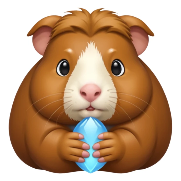 guinea pig god with a mole on the left side sticker