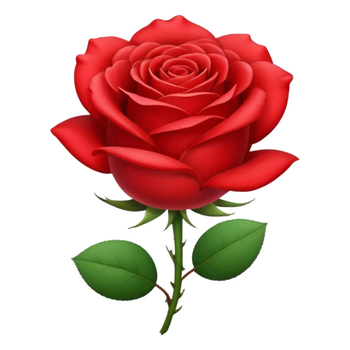 create a emoji of rose  sticker