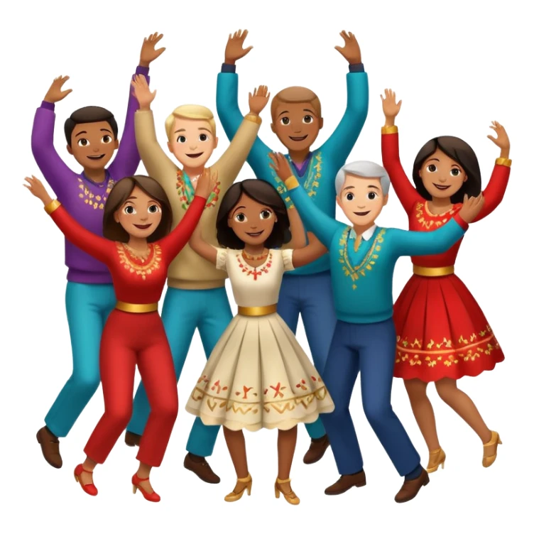 I want an emoji with people making a “horă” sticker