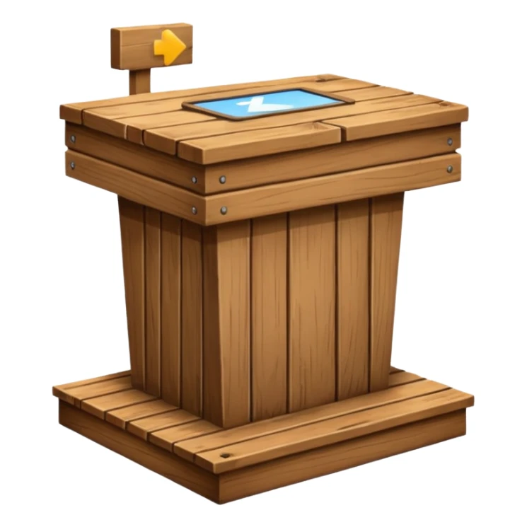 soapbox podium sticker