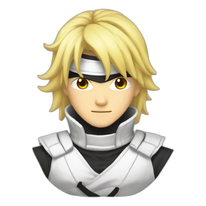 Male masterNinja anime style blond air sticker