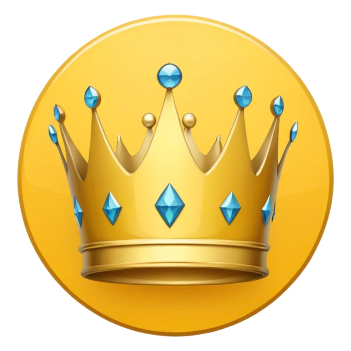 A yellow crown icon centered on a pale yellow circle, with a small ‘Pro’ tag  sticker
