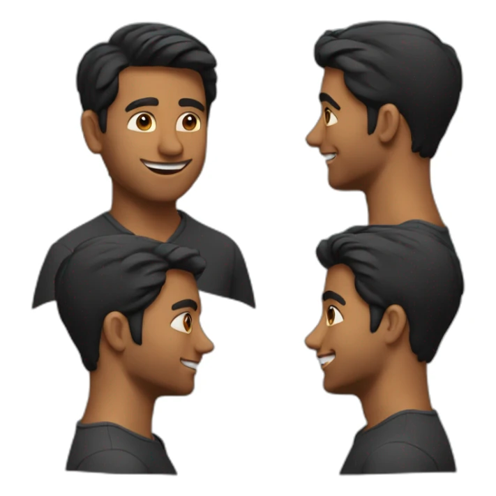 25 year old indian silicon valley creator economy startup founder in a black quarterzip sticker