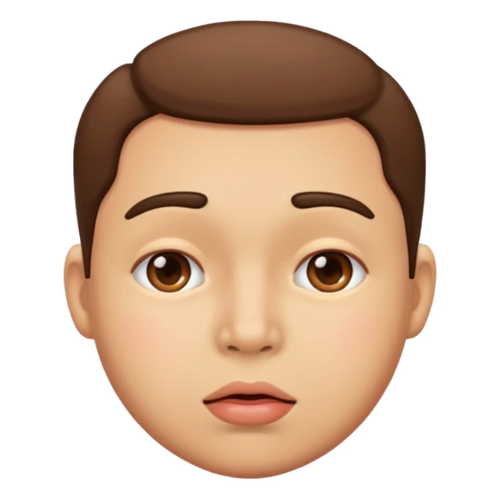 Person sucking in hard sticker