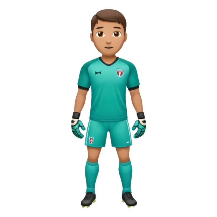 soccer goalkeeper full body hands in front sticker