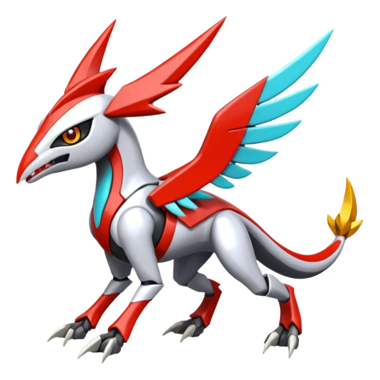 Meloetta-Latias-Wargreymon-Protogen-Pokémon-Digimon-Fakémon-fusion-hybrid-creature sticker