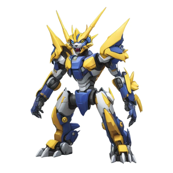 WereGarurumon-Wargreymon-Medabot-Mecha full body sticker