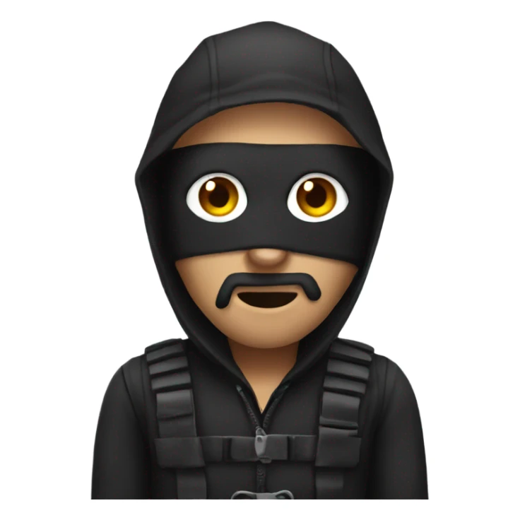 Robber Emoji sticker