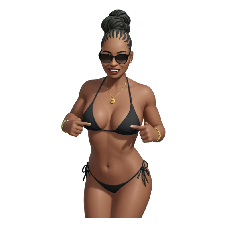 ocean breeze bikini vibes sticker
