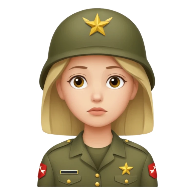 The girl is waiting for her boyfriend from the army and thinks about him sticker
