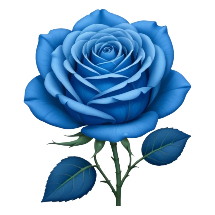 i need this type of blue flower  🌹  but the red prt should be blue sticker