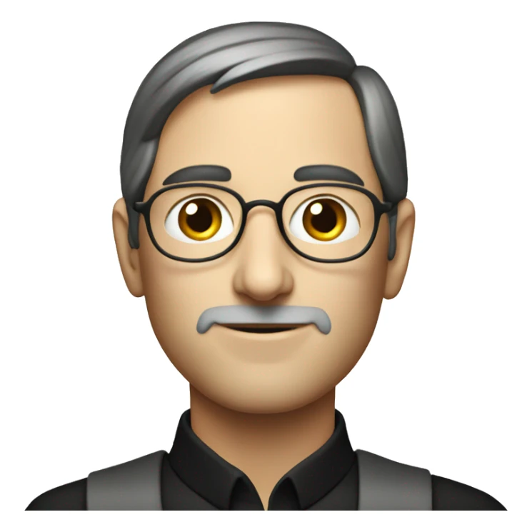 young Steve jobs drawn sticker