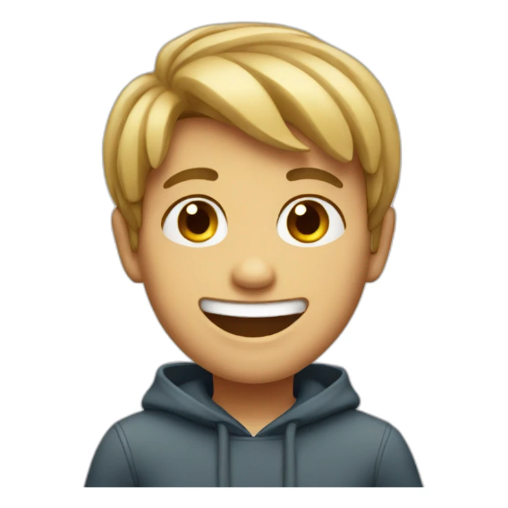 A boy smiling  sticker