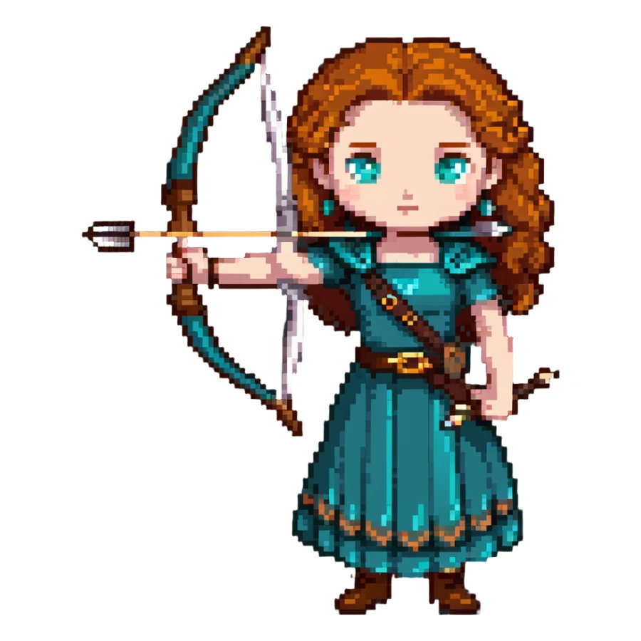 Merida from Brave, Disney sticker