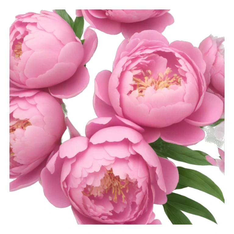 Bouquet of pink peonies sticker