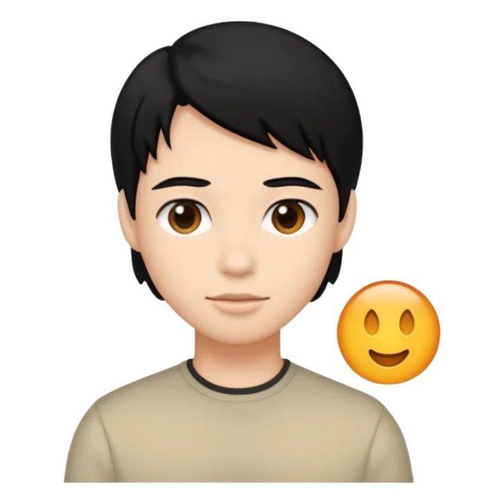 making these people all black hair sticker