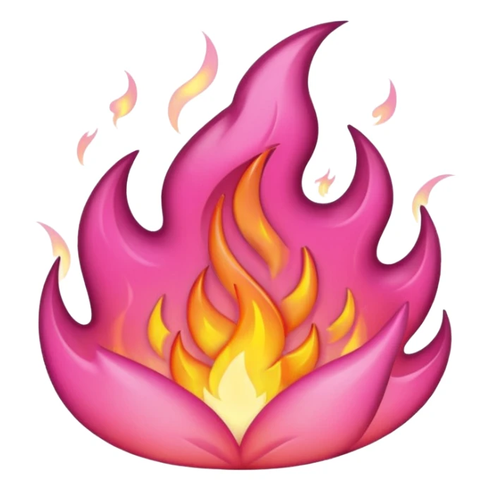 fire pink sticker