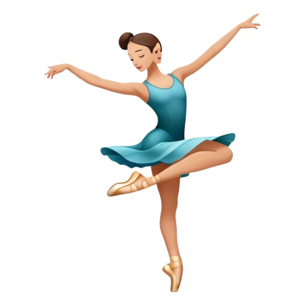 Icon for Contemporary Dance: dynamic dance poses, athletic footwear and fluid movement lines, with a minimalist dance floor and creative lighting. The icon should convey energy, expression and the versatility of contemporary dance. Transparent background. sticker