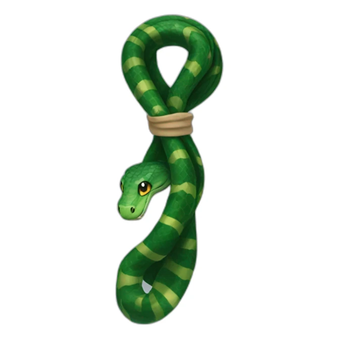 Slytherin snake with a scarf hogwarts sticker