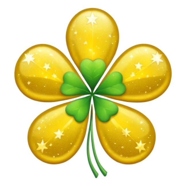 use star emoji, and add clover to make it "lucky" sticker