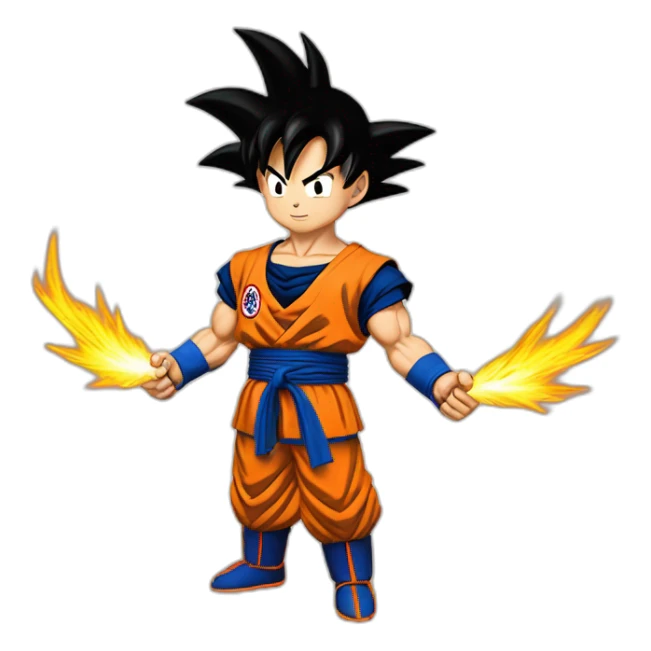 Goku fait un doigt d'honneur sticker